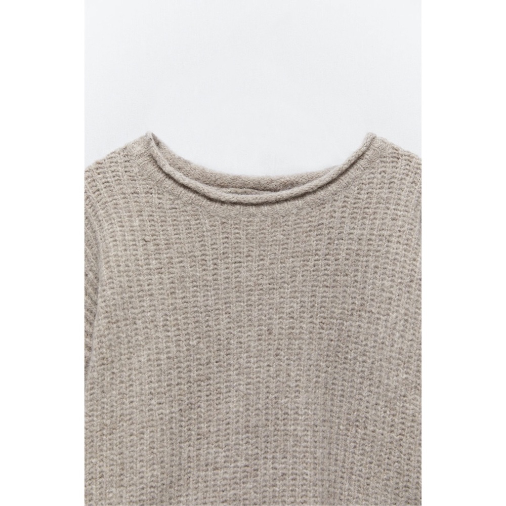 NWT ZARA WOOL BLEND ASYMMETRIC SWEATER - Picture 5 of 5